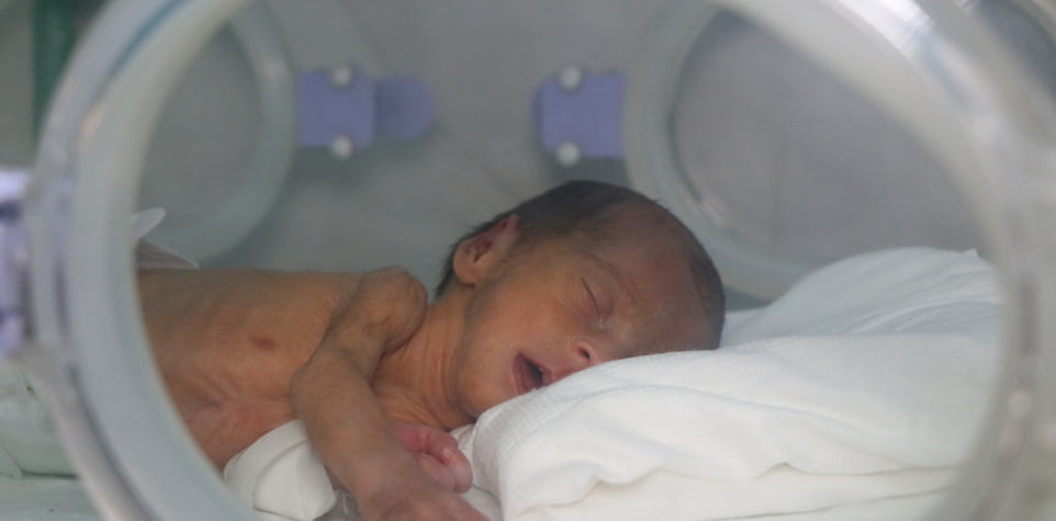 Baby in Al Imaan Hospital Syria