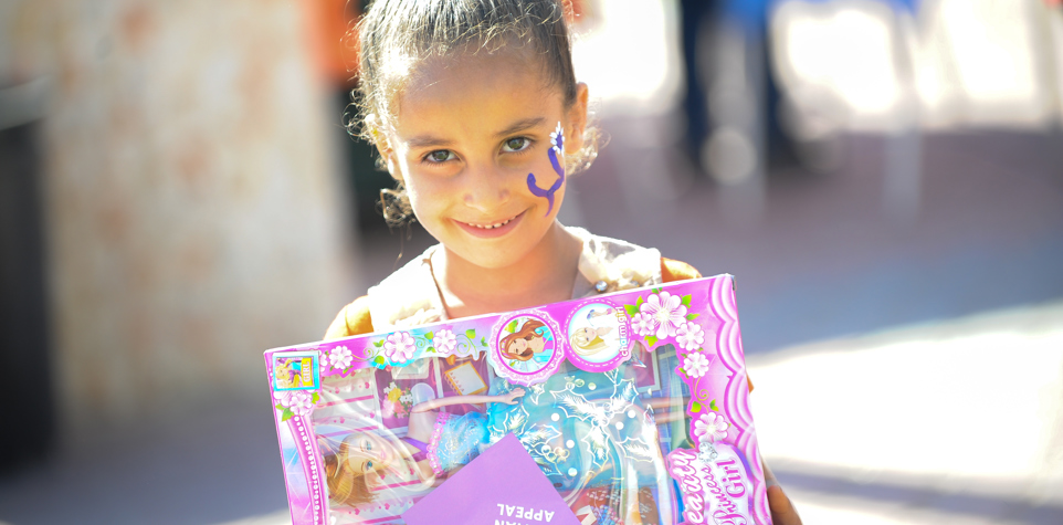 Recreational day for orphans in Gaza