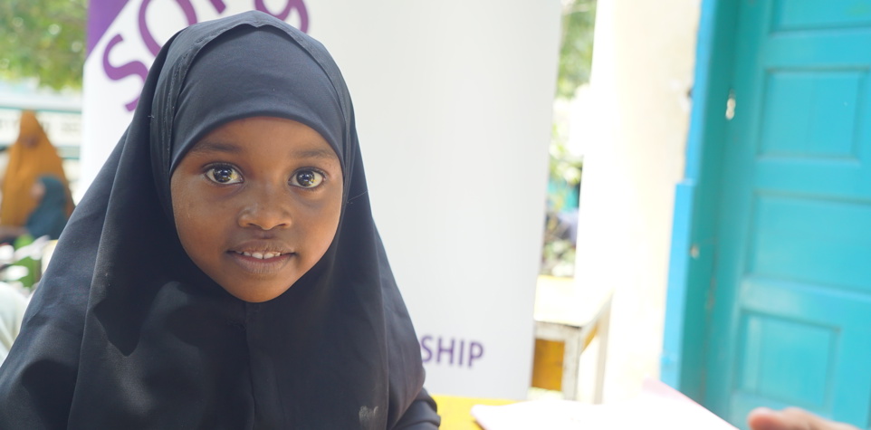 Photo of young girl from our Somalia sponsorship program